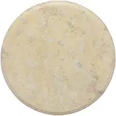 vidaXL Dessus de table Crème Ø40x2,5 cm Marbre
