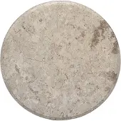 vidaXL Dessus de table Gris Ø50x2,5 cm Marbre