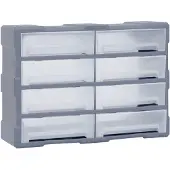 vidaXL Organisateur multi-tiroirs 8 grands tiroirs 52x16x37 cm