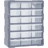 vidaXL -Veranstalter mit 18 mittleren Schubladen 38x16x47 cm