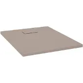 vidaXL Receveur de douche SMC Marron 90x70 cm