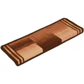 vidaXL Tapis d'escalier autocollants 15 pcs 65x21x4 cm Marron