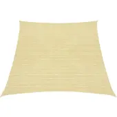 vidaXL Voile d'ombrage 160 g/m² Beige 3/4x2 m PEHD