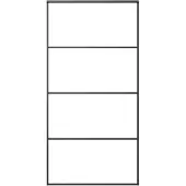 vidaXL Porte coulissante aluminium et verre ESG 102,5x205 cm noir