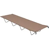 vidaXL Lit de camping 180x60x19 cm tissu Oxford et acier taupe