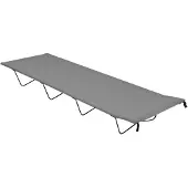 vidaXL Lit de camping 180x60x19 cm tissu Oxford et acier gris