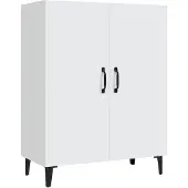 vidaXL Sideboard Blanc 70x34x90 cm Bois composite