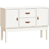 vidaXL Sideboard Blanc 110x40x78 cm Pin massif