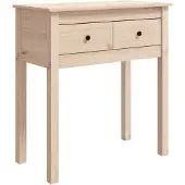 vidaXL Table console 70x35x75 cm Bois massif de pin
