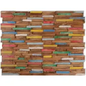 vidaXL Panneaux de revêtement mural 10 pcs 1,03 m² Bois de teck solide