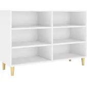 vidaXL Buffet blanc 103,5x35x70 cm bois d'ingénierie