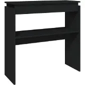 vidaXL Table console Noir 80x30x80 cm Aggloméré