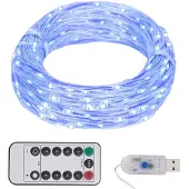 vidaXL Guirlande lumineuse LED avec 300 LED bleu 30 m