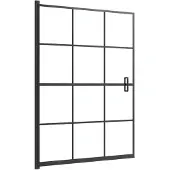 vidaXL Cabine de douche ESG 100x140 cm noir