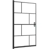 vidaXL Cabine de douche ESG 80x140 cm noir