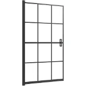 vidaXL Cabine de douche ESG 80x140 cm noir