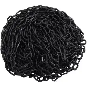 vidaXL Sicherheitskette Ø 4 mm 30 m Plastik schwarz