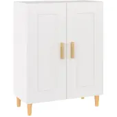 vidaXL Sideboard blanc 69,5x34x90 cm bois composite