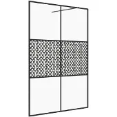 vidaXL Paroi de douche pour passage piétonnier avec verre ESG transparent 140x195 cm