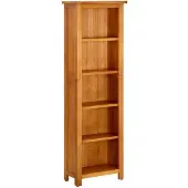 vidaXL Bibliothèque à 5 étagères 45x22x140 cm Bois de chêne massif