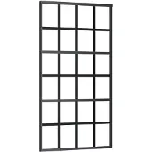 vidaXL Porte coulissante verre ESG et aluminium 102x205 cm noir