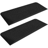 vidaXL Rampes de seuil 2 pcs 110x41x5 cm Caoutchouc