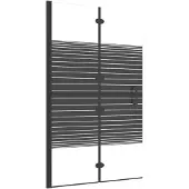 vidaXL Cabine de douche pliante ESG 80x140 cm noir