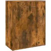 vidaXL Sideboard chêne fumé 60x30x75 cm bois composite