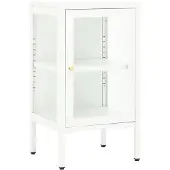 vidaXL Sideboard 38x35x70 cm Métal et verre
