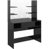 vidaXL Coiffeuse avec éclairage LED 100x40x135 cm MDF