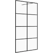 vidaXL Paroi de douche pour passage piétonnier avec verre ESG transparent 90x195 cm