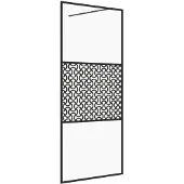 vidaXL Paroi de douche pour passage piétonnier avec verre ESG transparent 80x195 cm