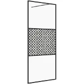 vidaXL Paroi de douche pour passage piétonnier avec verre ESG transparent 115x195 cm