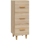 vidaXL Sideboard Chêne Sonoma 34,5x34x90 cm Matériau dérivé du bois