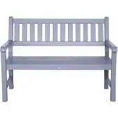 Merkloos Banc de jardin, banc public SenS-Line garden furniture 125 x 70 x 90 cm Bois gris