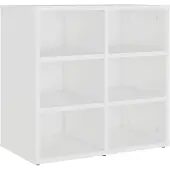 vidaXL Armoire à chaussures Blanc 52,5x30x50 cm