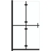 vidaXL Paroi de douche praticable pliable Verre ESG transparent 100x190 cm