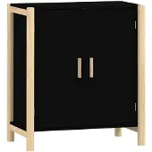 vidaXL Sideboard Noir 62x38x70 cm Bois composite