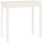 vidaXL Table console Blanc 80x40x75 cm Bois massif de pin