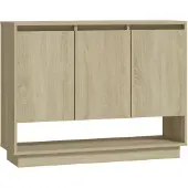 vidaXL Buffet en panneau de particules 97 x 75 x 31 cm Chêne Sonoma