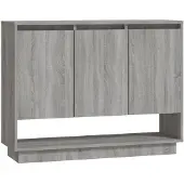 vidaXL Sideboard Gris Sonoma 97x31x75 cm Bois composite