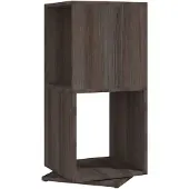 vidaXL Armoire rotative Gris chêne 34,5x34,5x75,5 cm bois d'ingénierie
