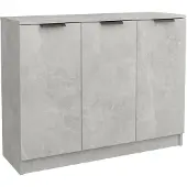 vidaXL Sideboard gris béton 90,5x30x70 cm Bois composite