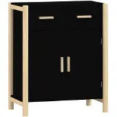 vidaXL Sideboard Noir 62x38x75 cm Bois composite