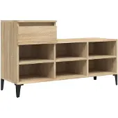 vidaXL Armoire à chaussures Chêne sonoma 102x36x60cm Bois d'ingénierie