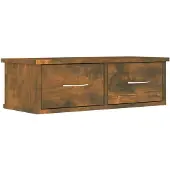 vidaXL Armoire murale Chêne fumé 60x26x18,5 cm Bois d'ingénierie