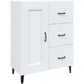 vidaXL Sideboard Blanc 69,5x34x90 cm Bois composite