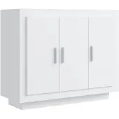 vidaXL Sideboard Blanc 92x35x75 cm Bois composite