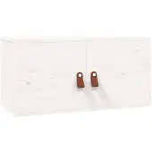 vidaXL Armoire murale blanc 60x30x30 cm Bois de pin massif