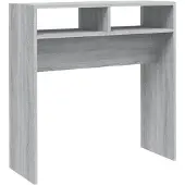 vidaXL Table console Sonoma gris 78x30x80 cm Bois d'ingénierie
